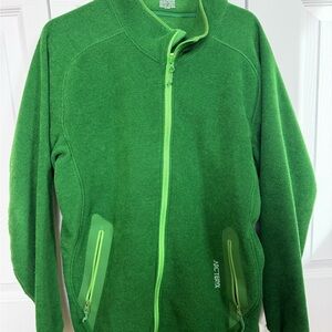 Arc'teryx Women’s Bright Green Full-Zip Textured Fleece Jacket